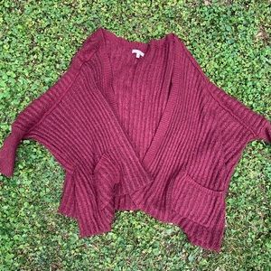 Maroon Cardigan